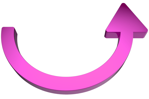 3D arrow icon on Transparent PNG background