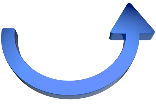 3D arrow icon on Transparent PNG background
