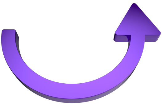 3D arrow icon on Transparent PNG background
