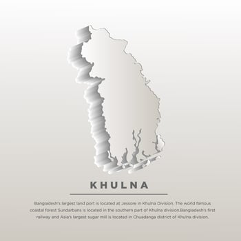 Khulna isometric map with blend vector