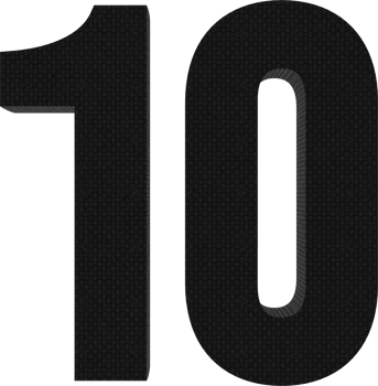 Number 10 Nylon Weave 3D Render. png