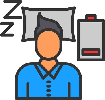Fatigue Vector Icon Design