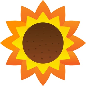 Sunflower Vector Icon Design
