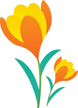Crocus Vector Icon Design