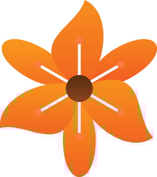 Freesia Vector Icon Design