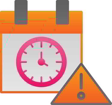 Deadline Vector Icon Design