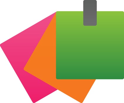 Sticky Notes Vector Icon Design