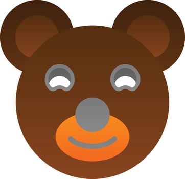 Teddy Bear Vector Icon Design