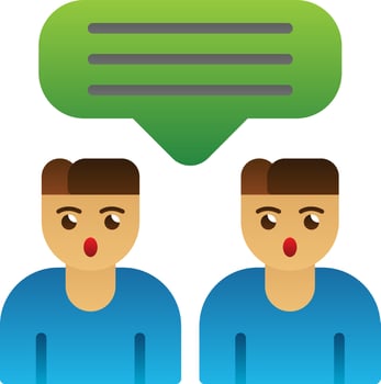 Talk Vector Icon Design