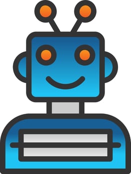 Robotics Engineering Vector Icon Design