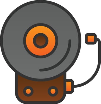 Ring Bell Vector Icon Design