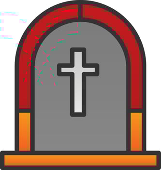 Funeral Vector Icon Design