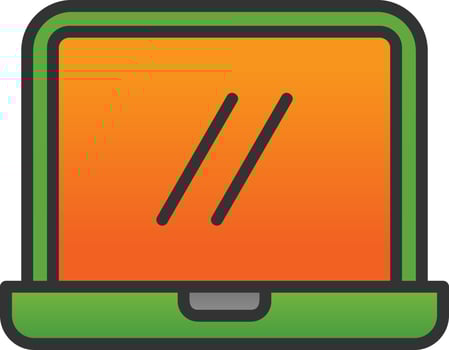 Laptop Vector Icon Design