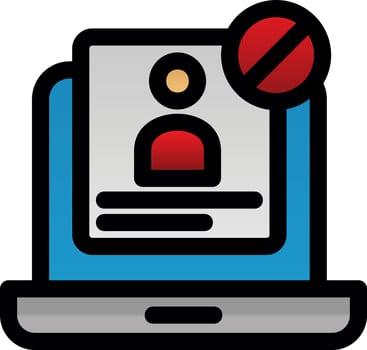 Unauthorized Vector Icon Design