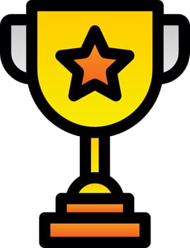 Trophy Vector Icon Design