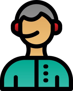 Call Center Vector Icon Design