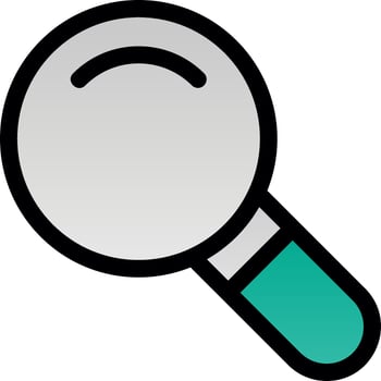 Magnifying Glass Vector Icon Design