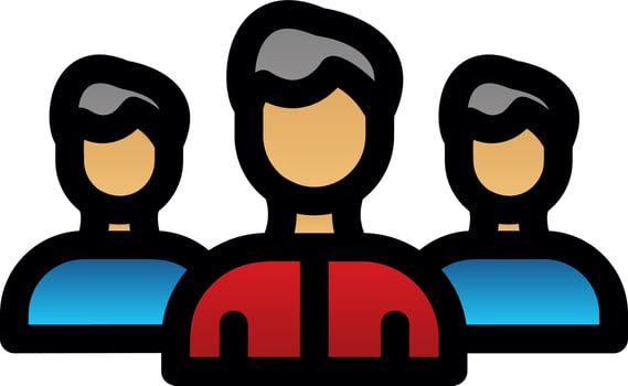 Team Vector Icon Design