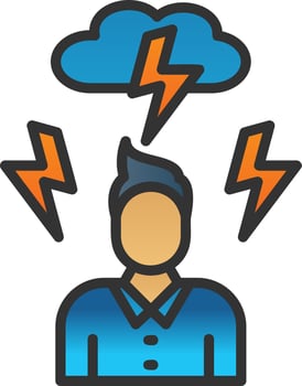 Stress Vector Icon Design