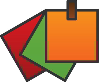Sticky Notes Vector Icon Design