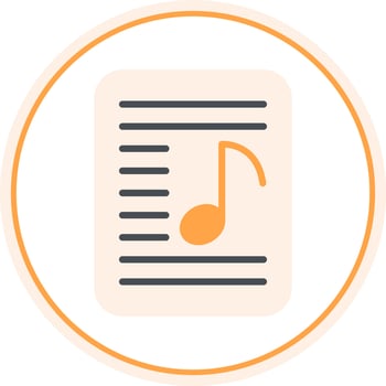 Playlist Vector Icon Design