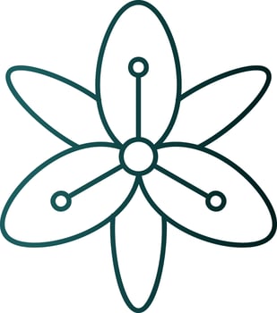 Tiger Lily Vector Icon Design