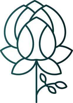 Peony Vector Icon Design