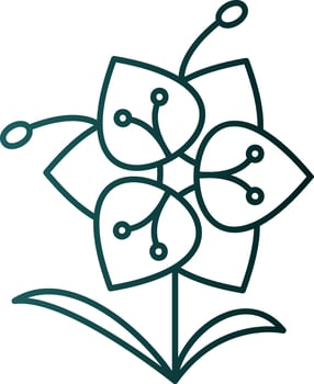 Orchid Vector Icon Design