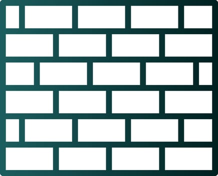 Brickwall Vector Icon Design