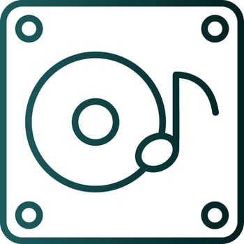 Music Album Vector Icon Design