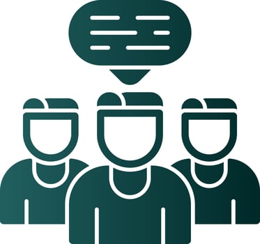 Discussion Vector Icon Design
