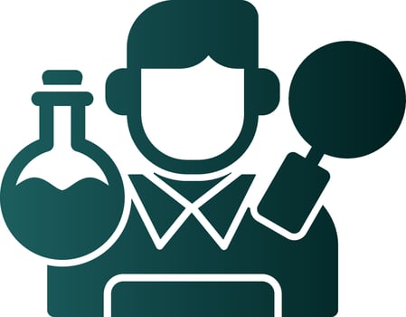 Researcher Vector Icon Design