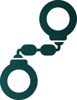 Handcuffs Vector Icon Design