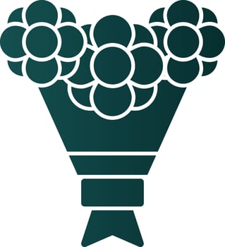 Bouquet Vector Icon Design