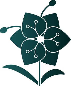Orchid Vector Icon Design