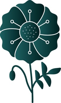Poppy Vector Icon Design