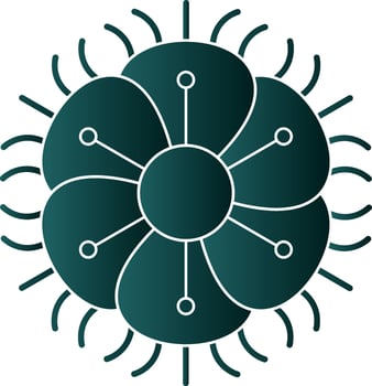 Fringed Dianthus Vector Icon Design