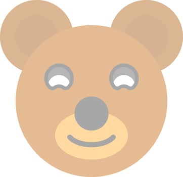 Teddy Bear Vector Icon Design