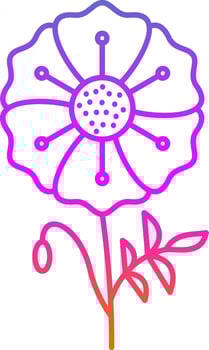 Poppy Vector Icon Design