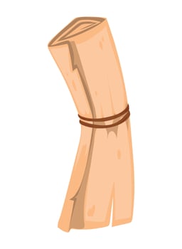scroll paper vintage vector