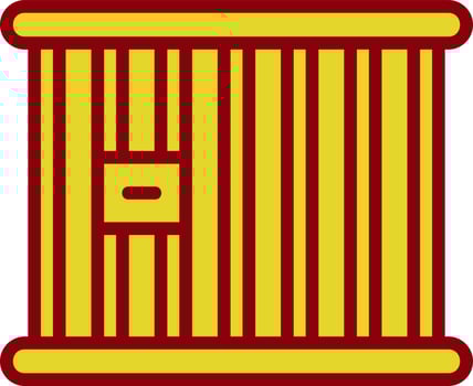 Prison Cell Vector Icon Design