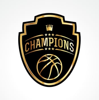 Basketball Champions Badge Emblem Illustration vector