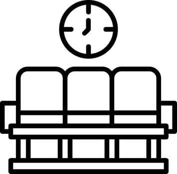 Waiting Area Vector Icon Design