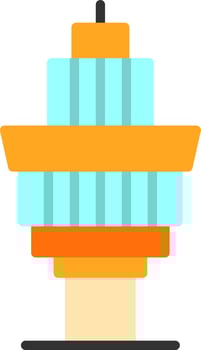 Control Tower Vector Icon Design