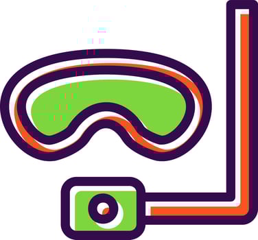 Scuba Diving Vector Icon Design