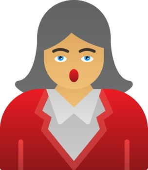 Girl Vector Icon Design