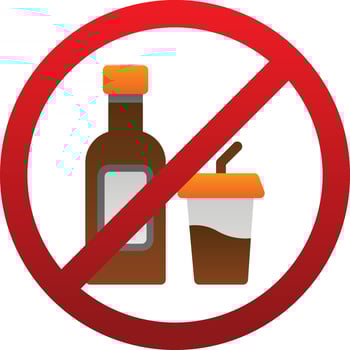 No Drink Vector Icon Design
