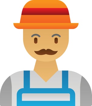Farmer Vector Icon Design