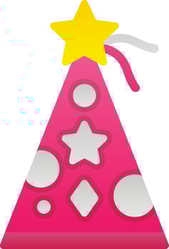 Party Hat Vector Icon Design
