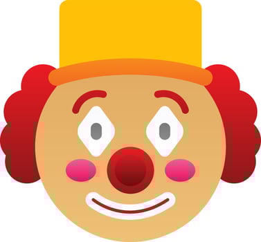Clown Vector Icon Design